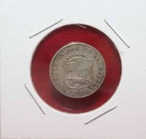 lot 200 image: 1936 Venezuelan 5 Centimos