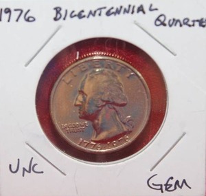 lot 184 image: 1976 Bicentennial Washington Quarter