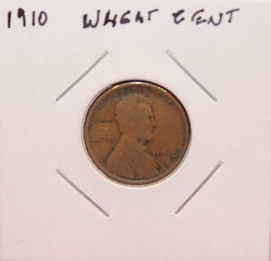 lot 100 image: 1910 Wheat Cent