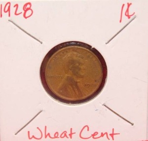 lot 98 image: 1928 Wheat Cent
