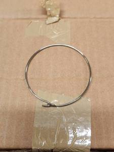 lot 96 image: Generous selection of silver circular bracelets for jewelry making - 6 bags