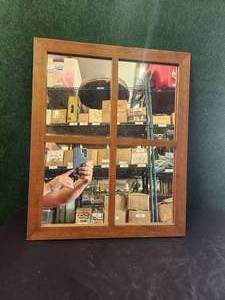 lot 108 image: Window style wall mirror