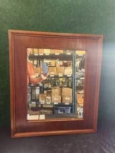 lot 110 image: Wood framed mirror