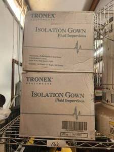 lot 162 image: Selection of 2 boxes of Tronex healthcare isolation gowns
