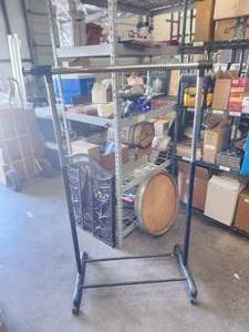 lot 216 image: portable clothes rack