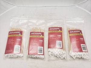 lot 137 image: Lot of 4 Slip 2000 100 Pack 6 Cotton Tipped Swabs