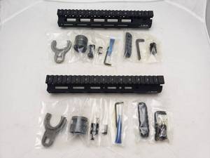 lot 142 image: NWS BCM Gunfighter 10 MCMR M LOK 5.56MM Aluminum Rail - Black - QUANTITY 2 - BID IS TIMES THE QUANTITY