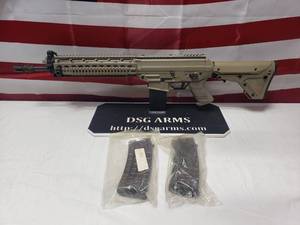 lot 52 image: Sig Sauer 556 w FDE Furniture, 2 Mags & Flash Hider