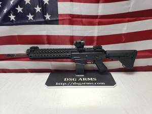 lot 402 image: Sig Sauer SIG556 AR15 w Sig STS-081 Dot Sight, Flip Sights, Extended Handguard & Muzzle Brake