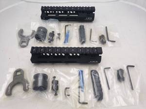 lot 293 image: NWS BCM Gunfighter 7 MCMR M LOK 5.56MM Aluminum Rail - Black - QUANTITY 2 - BID IS TIMES THE QUANTITY
