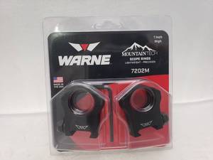 lot 351 image: Warne 1inch Mountain Tech High Matte Rings