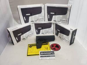 lot 746 image: Magpul BSL Arm Brace Milspec   Black - QUANTITY 5 - BID IS TIMES THE QUANTITY