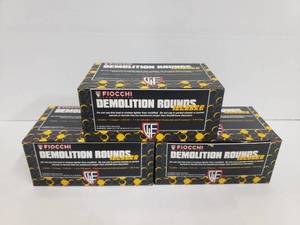 lot 255 image: Fiocchi Demolition 12ga 540 gr Rounds - 10 Rounds Per Box - QUANTITY 3 - BID IS TIMES THE QUANTITY