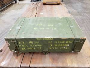 lot 753 image: SEALED 1120 Round Crate 7.62x39 M67 FMJ Brass Yougoslavian Ammo