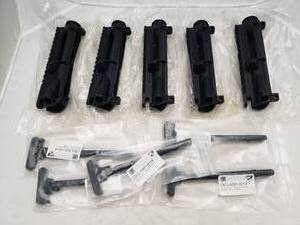lot 796 image: DSG Logo AR15 Upper Receiver w Charging Handle - QUANTITY 5 - BID IS TIMES THE QUANTITY
