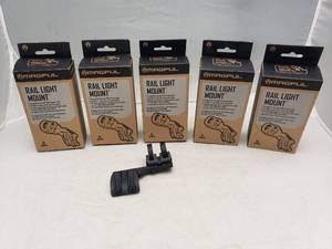 lot 847 image: MAGPUL Rail Light Mount 1 O Clock   Right Side - QUANTITY 5 - BID IS TIMES THE QUANTITY
