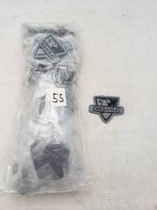 lot 887 image: Lot of 55 DSG Cut Thru PVC Patches - GreyBlack