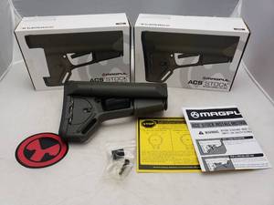 lot 936 image: MAGPUL ACSAdaptable Carbine Storage Stock Mil Spec Model   Olive Drab Green - QUANTITY 2 - BID IS TIMES THE QUANTITY