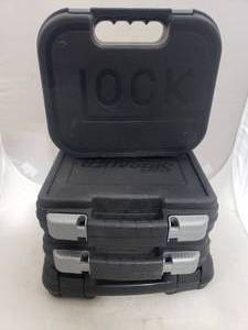 lot 1396 image: Lot of 4 Empty Pistol Cases.  Glock, Sig Sauer (Qty 2) & Walther