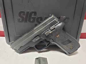 lot 1357 image: FOR REPAIR Sig Sauer P229 9mm Pistol w Magazine & Case.  Note says MISSING MAIN SPRING, MAIN SPRING SEAT