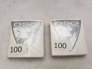 lot 1028 image: Lot of 200 DSG Badge Car Decals - Silver