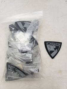 lot 1240 image: Lot of 30 DSG Badge PVC Patches - BlackGrey