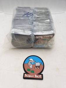 lot 1273 image: Lot of 70 DSG Sniper Bait PVC Patches