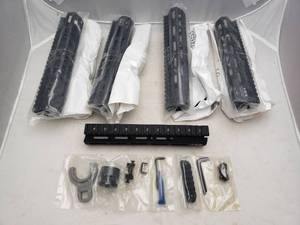 lot 1163 image: NWS BCM Gunfighter 9inch MCMR M LOK 5.56MM Aluminum Rail - QUANTITY 5 - BID IS TIMES THE QUANTITY