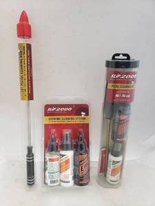 lot 1333 image: Lot of Slip 2000 Gun Cleaning Supplies.  Includes Pistol Cleaning Rod, Extreme Cleaning System & Ultimate Pistol Cleaning Kit