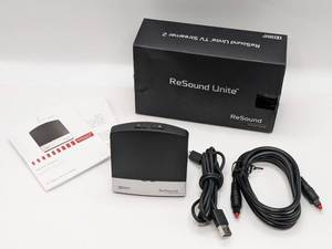 lot 22 image: Resound Unite TV Streamer 2 SAS-3 GN Hearing Aids