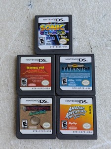 lot 41 image: Lot of 5 - Nintendo DS Games