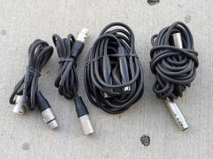 lot 222 image: Lot of 4 - XLR Cables