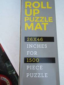 lot 49 image: roll up puzzle mat 26x46 inches for 1500 piece puzzle