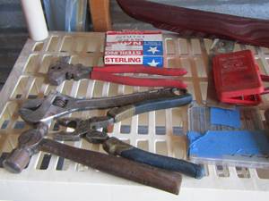 lot 60 image: drill bits, wire cutters, plyers and more