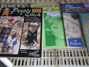 lot 61 image: Jewelry books,  Crochet books