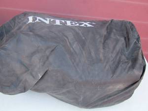 lot 123 image: intex inflatable mattress unknown size