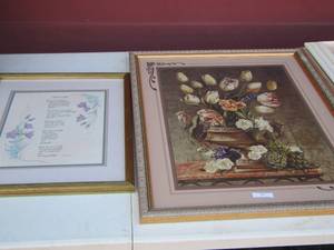 lot 139 image: 2 framed art pieces