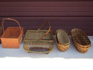 lot 161 image: wicker baskets