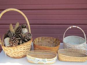lot 162 image: wicker baskets