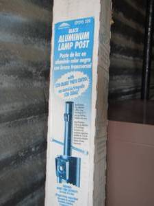 lot 194 image: black aluminum lamp post nib