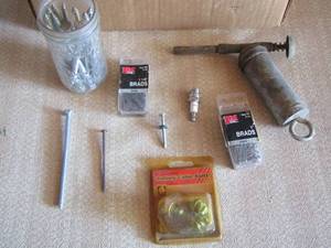 lot 215 image: nails - screws plus all sizes