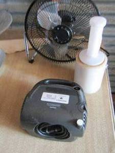 lot 222 image: NEBULIZER, TABLE FAN,