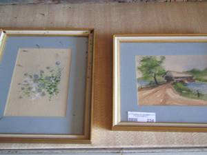 lot 234 image: Wall art qty 2