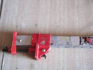 lot 237 image: 36 aluminum quick action bar clamp