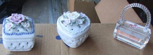 lot 284 image: SMALL TRINKET BOXES