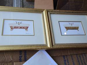 lot 296 image: wall art qty 2