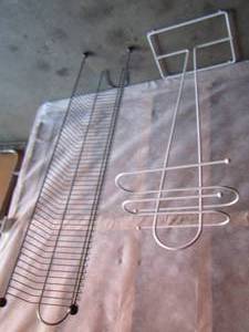 lot 299 image: towel rack and a movie rack