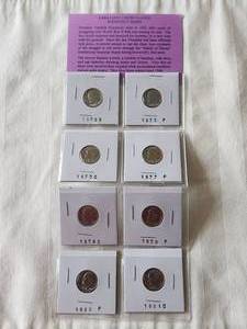 lot 78 image: 8 Brilliant uncirculated Roosevelt Dimes -