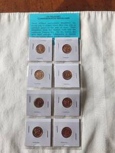 lot 99 image: US Treasury Commemorative Medallion set - brilliant uncirculated - Philadelphia and Denver