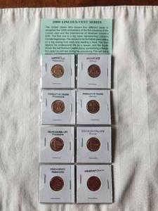 lot 106 image: 2009 Lincoln cent series - 100th anniversary of the first issuance of the Lincoln cent